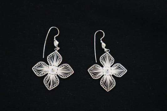 Earings Orquidea Cruz